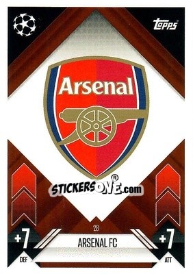 Sticker Team Badge - Uefa Champions League & Europa League 2024-2025. Match Attax n. 28 - Topps