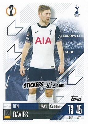 Sticker Ben Davies - Uefa Champions League & Europa League 2024-2025. Match Attax n. 71 - Topps