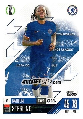 Sticker Raheem Sterling - Uefa Champions League & Europa League 2024-2025. Match Attax n. 96 - Topps