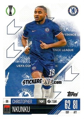 Sticker Christopher Nkunku - Uefa Champions League & Europa League 2024-2025. Match Attax n. 98 - Topps