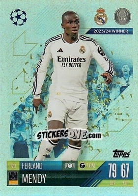 Sticker Ferland Mendy - Uefa Champions League & Europa League 2024-2025. Match Attax n. 120 - Topps