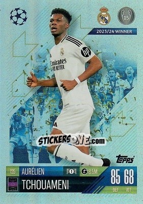 Sticker Aurelien Tchouameni - Uefa Champions League & Europa League 2024-2025. Match Attax n. 125 - Topps