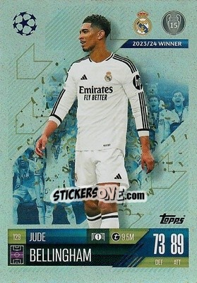 Sticker Jude Bellingham - Uefa Champions League & Europa League 2024-2025. Match Attax n. 129 - Topps