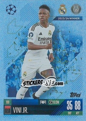 Sticker Vini Jr. - Uefa Champions League & Europa League 2024-2025. Match Attax n. 133 - Topps