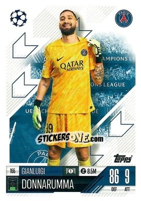 Sticker Gianluigi Donnarumma - Uefa Champions League & Europa League 2024-2025. Match Attax n. 155 - Topps