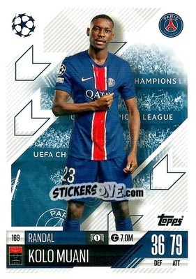 Sticker Randal Kolo Muani - Uefa Champions League & Europa League 2024-2025. Match Attax n. 169 - Topps