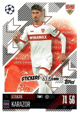 Sticker Atakan Karazor - Uefa Champions League & Europa League 2024-2025. Match Attax n. 179 - Topps