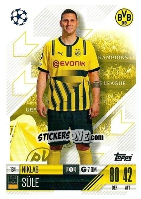 Sticker Niklas Sule - Uefa Champions League & Europa League 2024-2025. Match Attax n. 184 - Topps