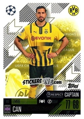 Sticker Emre Can - Uefa Champions League & Europa League 2024-2025. Match Attax n. 185 - Topps