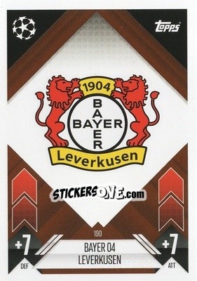 Sticker Team Badge - Uefa Champions League & Europa League 2024-2025. Match Attax n. 190 - Topps