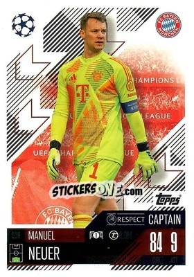 Sticker Manuel Neuer - Uefa Champions League & Europa League 2024-2025. Match Attax n. 209 - Topps
