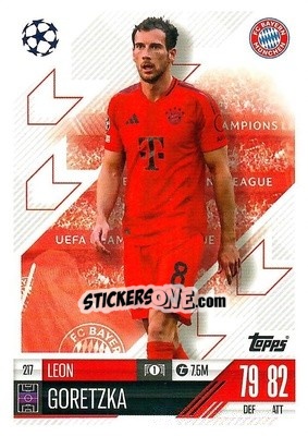 Sticker Leon Goretzka - Uefa Champions League & Europa League 2024-2025. Match Attax n. 217 - Topps