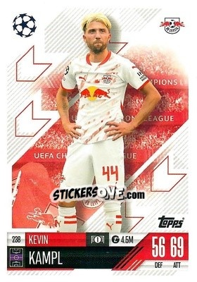 Sticker Kevin Kampl - Uefa Champions League & Europa League 2024-2025. Match Attax n. 238 - Topps