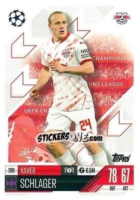 Sticker Xaver Schlager - Uefa Champions League & Europa League 2024-2025. Match Attax n. 239 - Topps