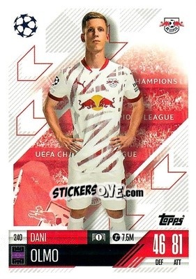 Sticker Dani Olmo - Uefa Champions League & Europa League 2024-2025. Match Attax n. 240 - Topps
