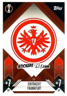 Sticker Team Badge - Uefa Champions League & Europa League 2024-2025. Match Attax n. 244 - Topps