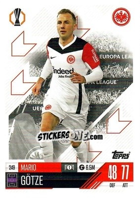 Sticker Mario Gotze - Uefa Champions League & Europa League 2024-2025. Match Attax n. 249 - Topps