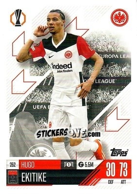 Sticker Hugo Ekitike - Uefa Champions League & Europa League 2024-2025. Match Attax n. 252 - Topps