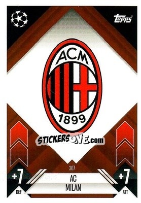 Sticker Team Badge - Uefa Champions League & Europa League 2024-2025. Match Attax n. 307 - Topps