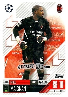 Sticker Mike Maignan - Uefa Champions League & Europa League 2024-2025. Match Attax n. 308 - Topps