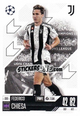 Sticker Federico Chiesa - Uefa Champions League & Europa League 2024-2025. Match Attax n. 330 - Topps