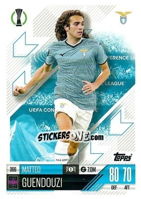 Sticker Matteo Guendouzi - Uefa Champions League & Europa League 2024-2025. Match Attax n. 366 - Topps