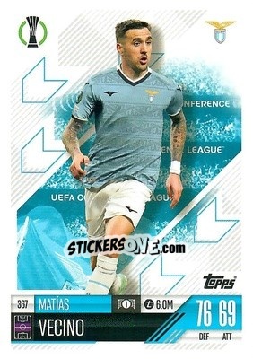 Sticker Matias Vecino - Uefa Champions League & Europa League 2024-2025. Match Attax n. 367 - Topps