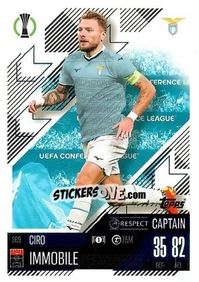 Sticker Ciro Immobile - Uefa Champions League & Europa League 2024-2025. Match Attax n. 369 - Topps