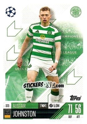 Sticker Alistair Johnston - Uefa Champions League & Europa League 2024-2025. Match Attax n. 373 - Topps