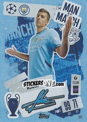 Sticker Rodri - Uefa Champions League & Europa League 2024-2025. Match Attax n. 397 - Topps