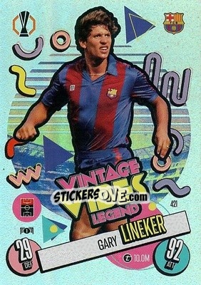 Sticker Gary Lineker - Uefa Champions League & Europa League 2024-2025. Match Attax n. 421 - Topps