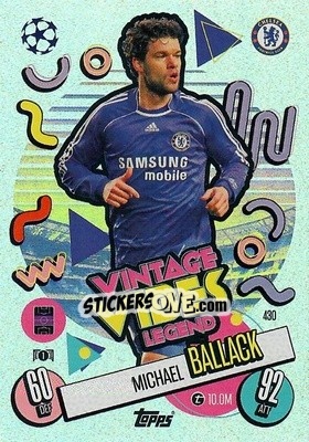 Sticker Michael Ballack - Uefa Champions League & Europa League 2024-2025. Match Attax n. 430 - Topps