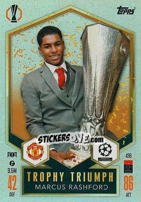 Sticker Marcus Rashford - Uefa Champions League & Europa League 2024-2025. Match Attax n. 436 - Topps