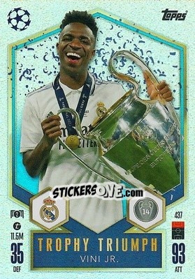 Sticker Vini Jr. - Uefa Champions League & Europa League 2024-2025. Match Attax n. 437 - Topps