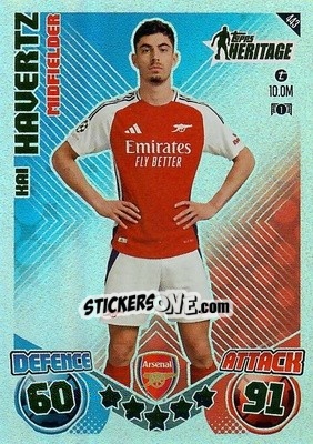 Sticker Kai Havertz - Uefa Champions League & Europa League 2024-2025. Match Attax n. 443 - Topps