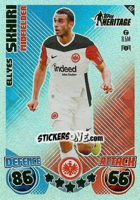 Sticker Ellyes Skhiri - Uefa Champions League & Europa League 2024-2025. Match Attax n. 447 - Topps