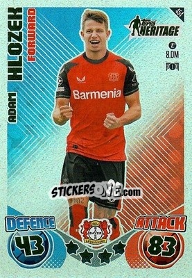 Sticker Adam Hložek - Uefa Champions League & Europa League 2024-2025. Match Attax n. 454 - Topps