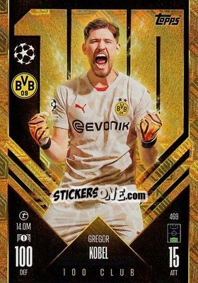 Sticker Gregor Kobel - Uefa Champions League & Europa League 2024-2025. Match Attax n. 469 - Topps