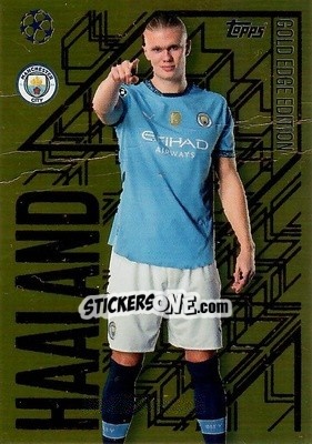 Sticker Erling Haaland - Uefa Champions League & Europa League 2024-2025. Match Attax n. GE2 - Topps