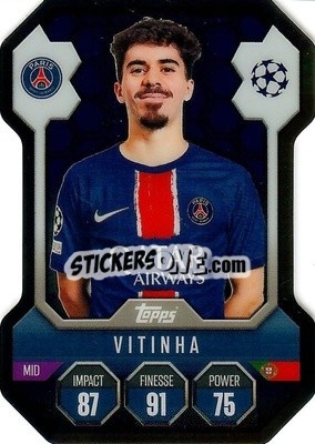 Sticker Vitinha - Uefa Champions League & Europa League 2024-2025. Match Attax n. SH14 - Topps