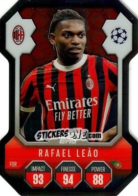 Sticker Rafael Leão - Uefa Champions League & Europa League 2024-2025. Match Attax n. SH16 - Topps