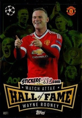 Sticker Wayne Rooney - Uefa Champions League & Europa League 2024-2025. Match Attax n. HOF1 - Topps