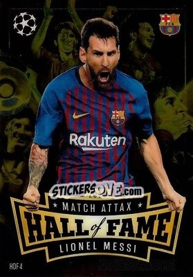 Sticker Lionel Messi - Uefa Champions League & Europa League 2024-2025. Match Attax n. HOF4 - Topps