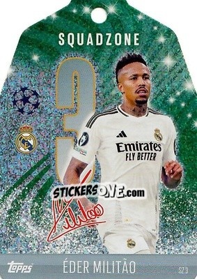 Sticker Eder Militao - Uefa Champions League & Europa League 2024-2025. Match Attax n. SZ3 - Topps