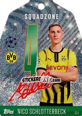 Sticker Nico Schlotterbeck - Uefa Champions League & Europa League 2024-2025. Match Attax n. SZ4 - Topps