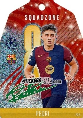 Sticker Pedri - Uefa Champions League & Europa League 2024-2025. Match Attax n. SZ8 - Topps
