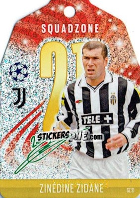 Sticker Zinedine Zidane - Uefa Champions League & Europa League 2024-2025. Match Attax n. SZ21 - Topps