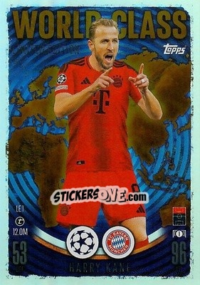 Sticker Harry Kane - Uefa Champions League & Europa League 2024-2025. Match Attax n. LE1 - Topps