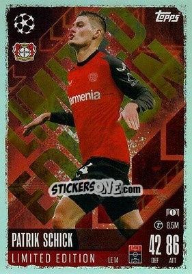 Sticker Patrik Schick - Uefa Champions League & Europa League 2024-2025. Match Attax n. LE14 - Topps