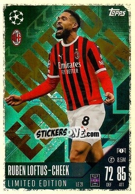Sticker Ruben Loftus Cheek - Uefa Champions League & Europa League 2024-2025. Match Attax n. LE21 - Topps